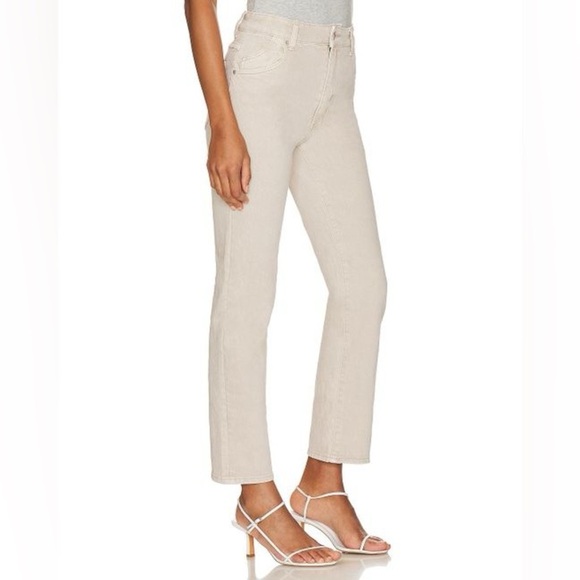 Rolla's Original High Rise Straight Jeans in Comfort Oyster/Cream - Picture 2 of 12